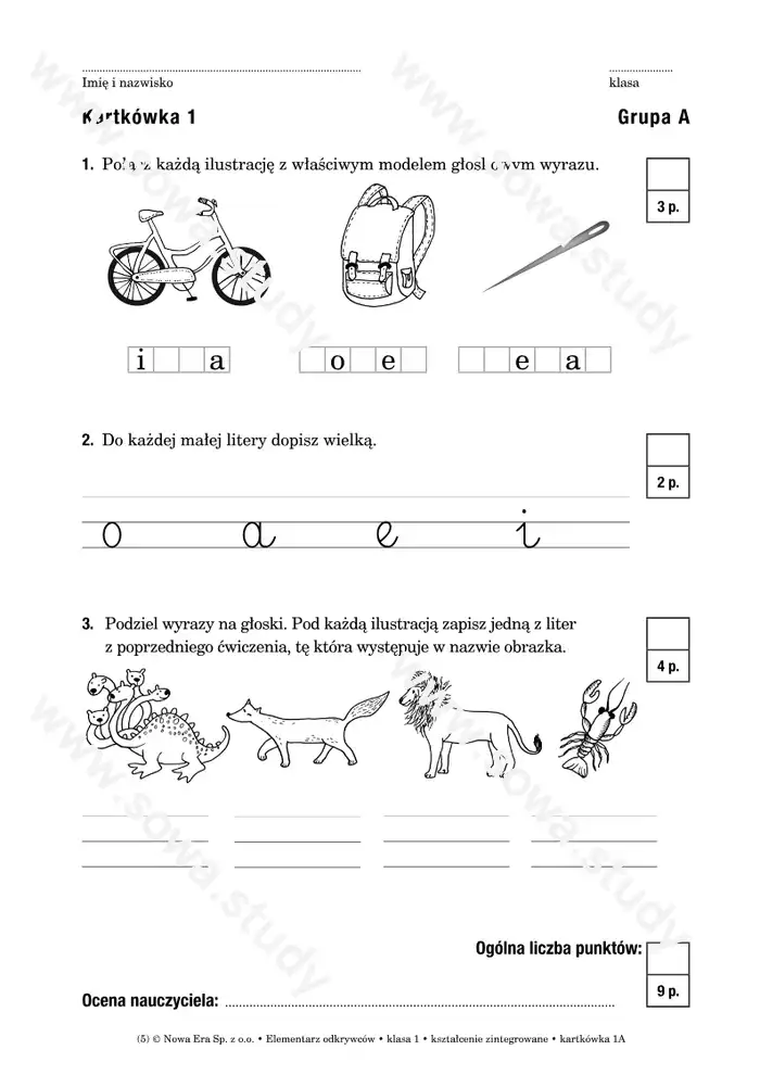 Elementarz odkrywców klasa 1 kształcenie zintegrowane kartkówka Elementarz odkrywców klasa 1 kształcenie zintegrowane kartkówka worksheet