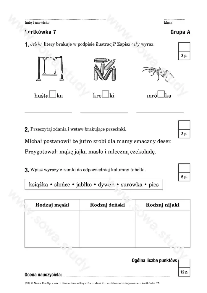 Elementarz odkrywców klasa 2 kształcenie zintegrowane kartkówka Elementarz odkrywców klasa 2 kształcenie zintegrowane kartkówka worksheet