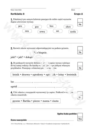 Elementarz odkrywców klasa 2 kształcenie zintegrowane kartkówka