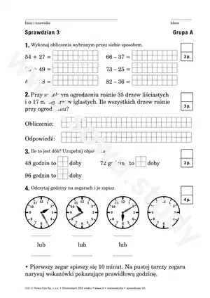 Elementarz XXI wieku klasa 3 matematyka Elementarz XXI wieku klasa 3 matematyka