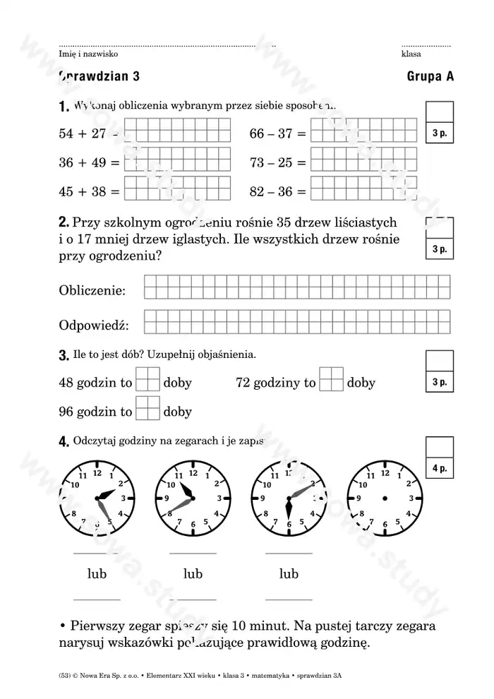 Elementarz XXI wieku klasa 3 matematyka Elementarz XXI wieku klasa 3 matematyka worksheet