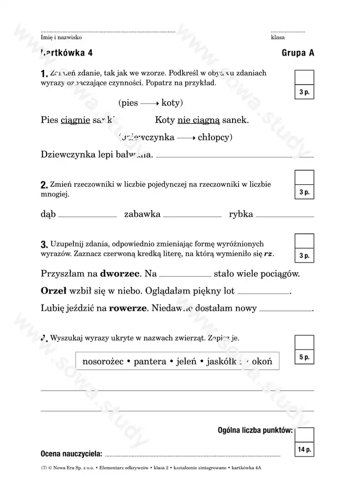 Elementarz odkrywców klasa 2 kształcenie zintegrowane kartkówka Elementarz odkrywców klasa 2 kształcenie zintegrowane kartkówka worksheet