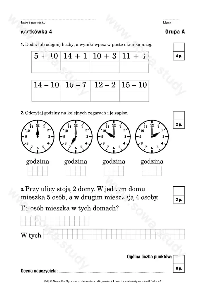 Elementarz odkrywców klasa 1 matematyka kartkówka Elementarz odkrywców klasa 1 matematyka kartkówka worksheet