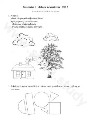 Sprawdzian 1 – edukacja matematyczna Sprawdzian 1 – edukacja matematyczna