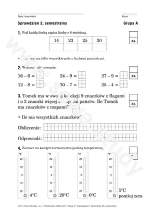 Elementarz odkrywców klasa 2 matematyka sprawdzian semestralny Elementarz odkrywców klasa 2 matematyka sprawdzian semestralny