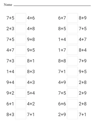 Compare numbers 1-10 worksheet