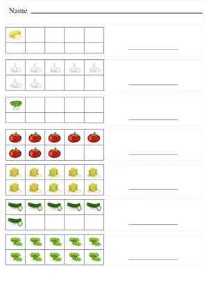 Count veggies in frame