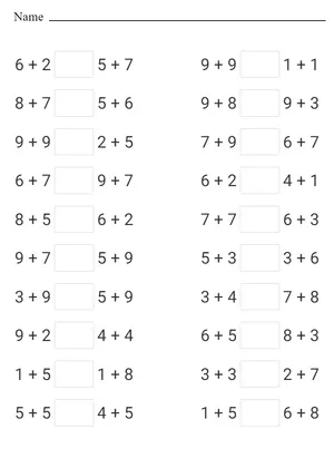 Add and Compare Numbers and Sets to 20