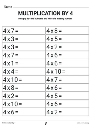 Multiplication by 4