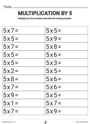 Multiplication by 5