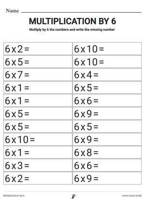 Multiplication by 6