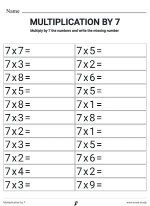 Multiplication by 7
