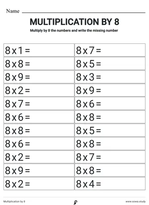 Multiplication by 8
