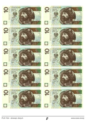PLN 10zł - dziesięć złotych