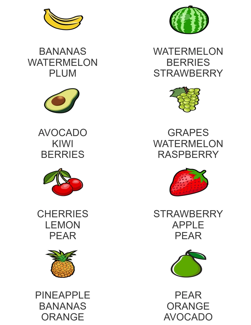 Circle the correct fruit  worksheet