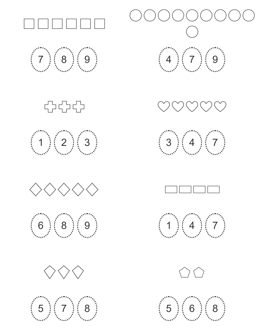 Circle the number of shapes worksheet