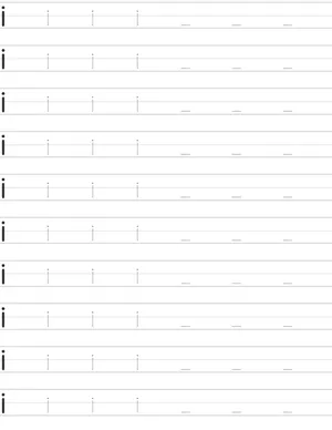 Handwriting worksheet lowercase i