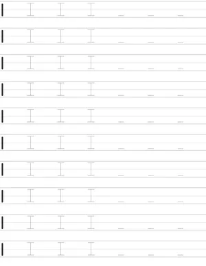 Handwriting worksheet uppercase letter I