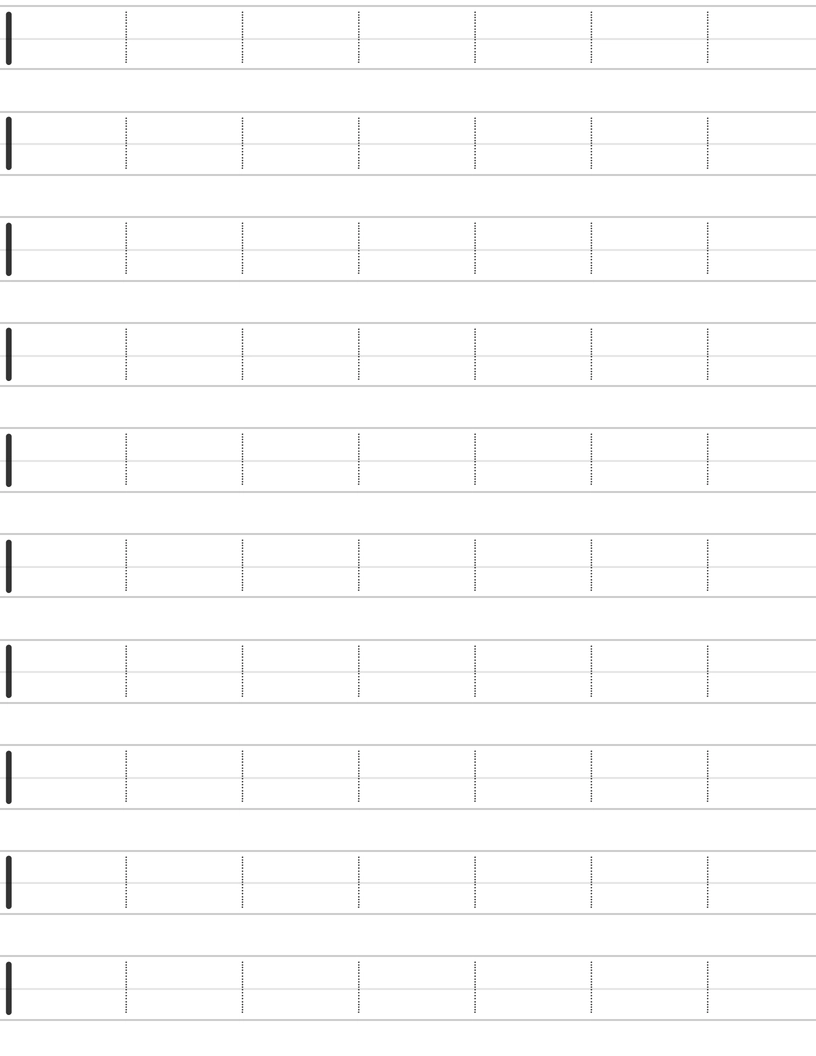 Pisanie małej litery "l" worksheet