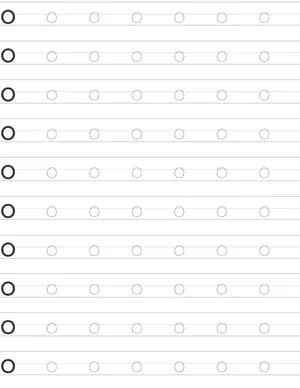 Writing lowercase letter o