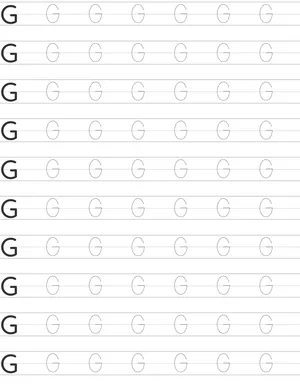 Writing uppercase letter G