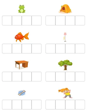 Write correct four letter word 