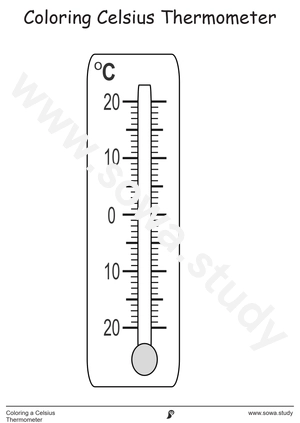 Coloring a  Celsius Thermometer