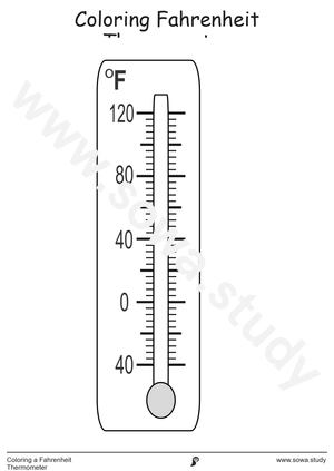 Coloring a Fahrenheit Thermometer