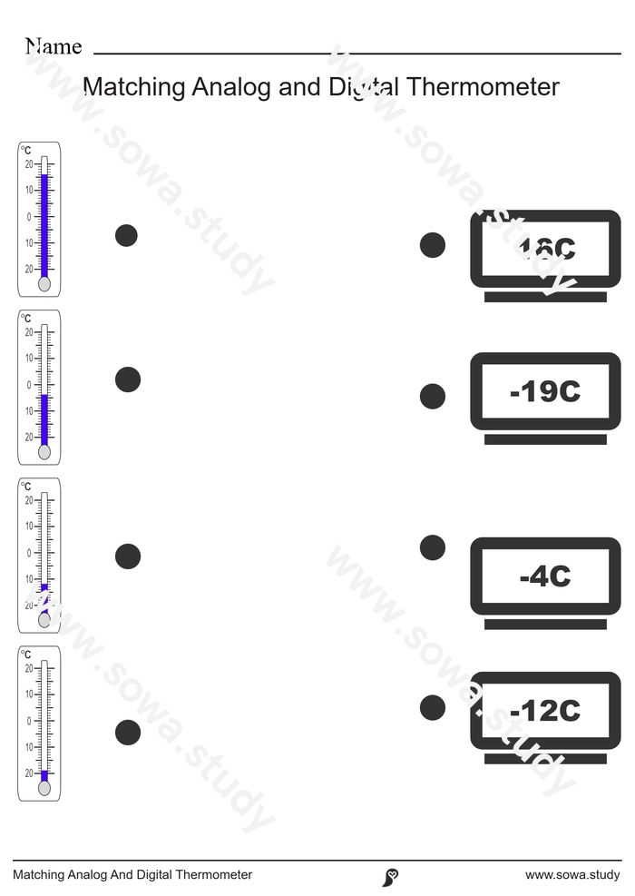 Matching Analog And Digital Thermometer – version 3