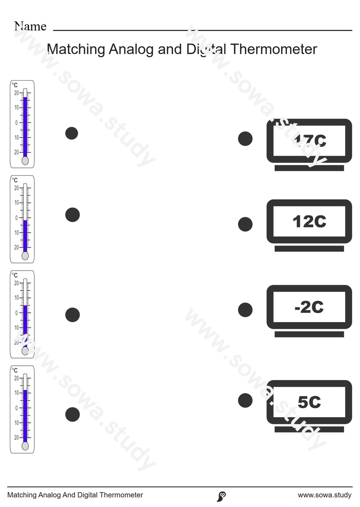 Matching Analog And Digital Thermometer – version 4