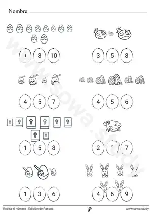 Rodea el número - Edición de Pascua