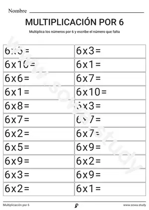 Multiplicación por 6